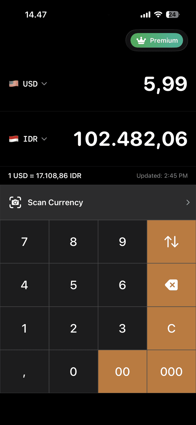App screen